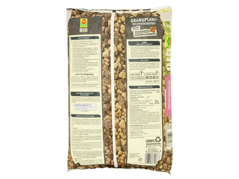 Compo Bio Granuplant Orchideen Substrat 3 l< Töpfe