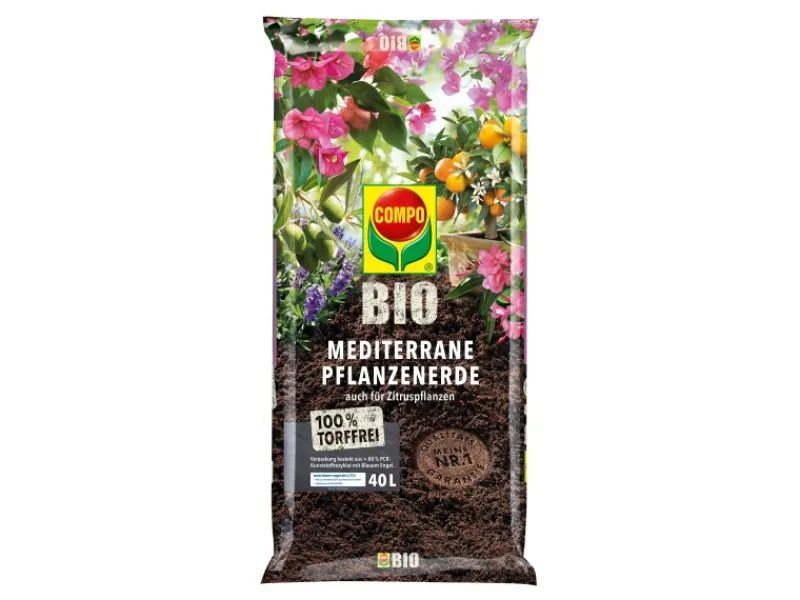 Compo Töpfe<Bio Mediterrane Pflanzenerde Torffrei 40 l
