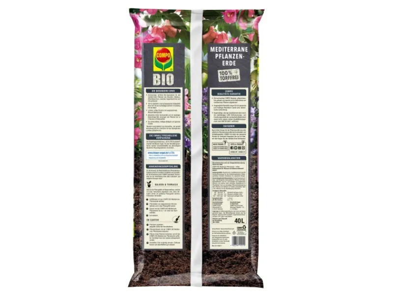 Compo Töpfe<Bio Mediterrane Pflanzenerde Torffrei 40 l
