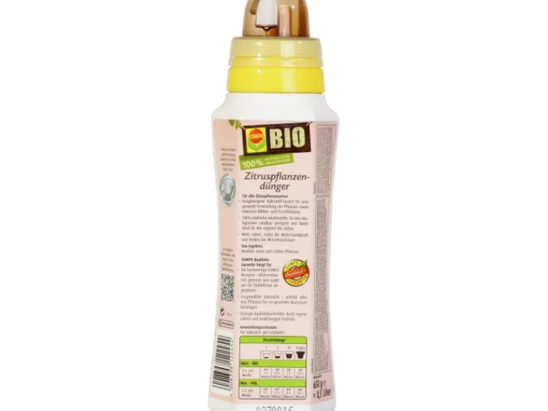 Compo Bio Zitruspflanzendünger 500 ml< Töpfe