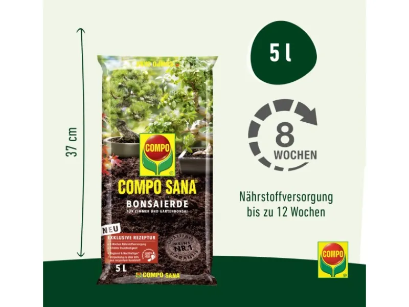 Compo Töpfe<Sana Bonsaierde 5 l