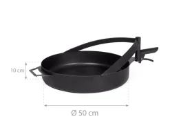 CookKing Pfannen<Pfanne Stahl für Feuerschale Bandito & Montana X Ø 50 cm