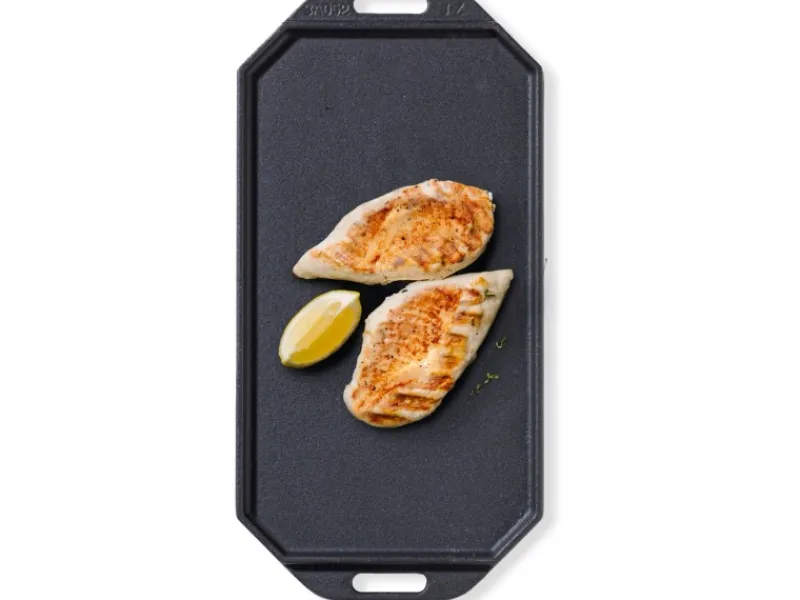 Online Cozze Gusseisenpfanne Wendbar mit Untersetzer 33 cm x 16,5 cm