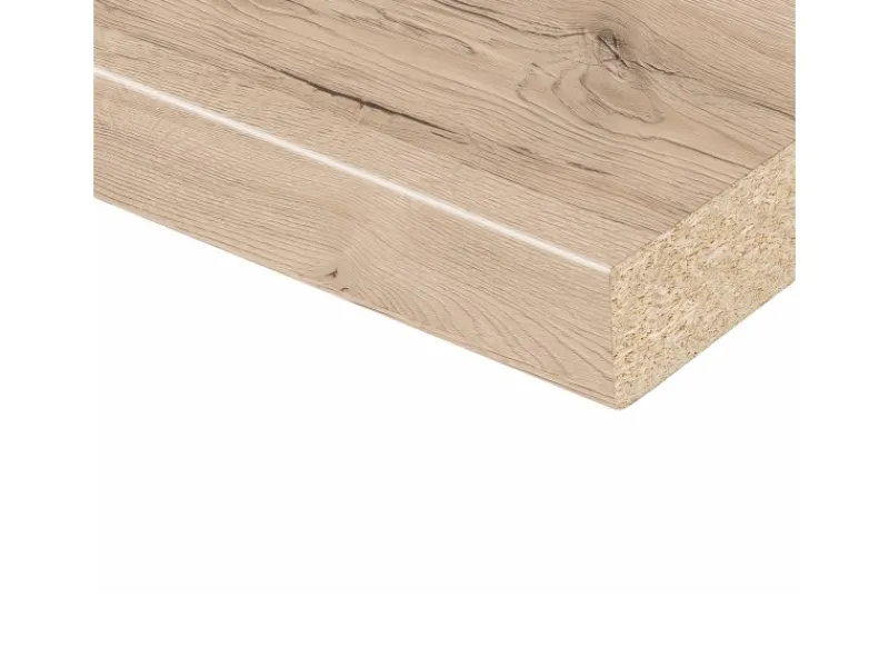 Einbauküchen<CPL-Arbeitsplatte 280 cm x 63 cm x 2,8 cm Eiche Sanremo Sand