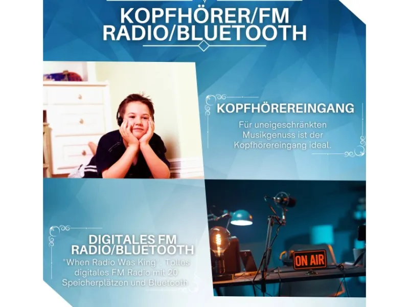 CYBERLUX Haushaltsgeräte<CL-2200 CD-Player mit Fernbedienung Tragbar Blau