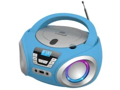 CYBERLUX Haushaltsgeräte<CL-900 CD-Player mit LED-Discolichter CD/MP3/USB Radio Blau
