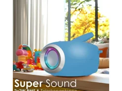 CYBERLUX Haushaltsgeräte<CL-900 CD-Player mit LED-Discolichter CD/MP3/USB Radio Blau