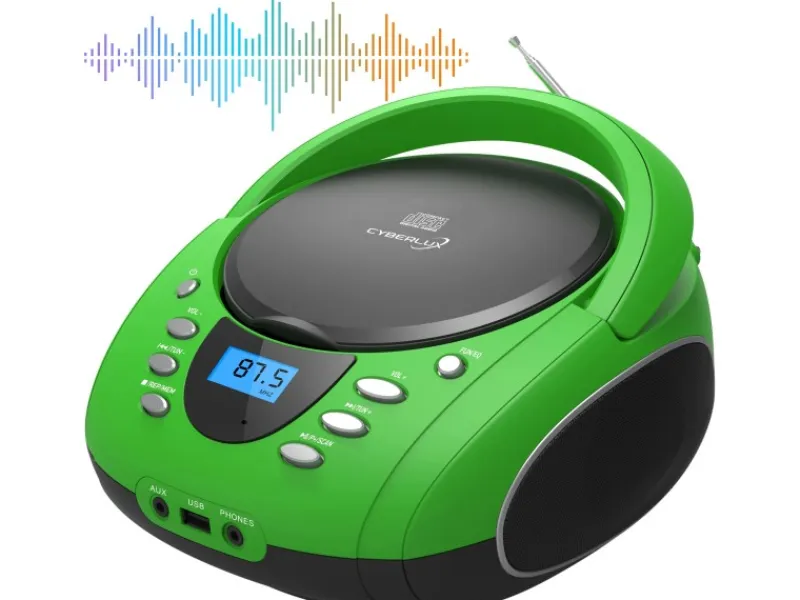 CYBERLUX Haushaltsgeräte<CL-700 CD-Player Tragbar CD/MP3/USB Radio Grün