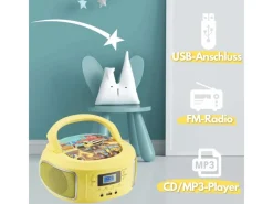 Best CYBERLUX CL-950 Kinder CD-Player Tragbar CD/MP3/USB Radio Gelb