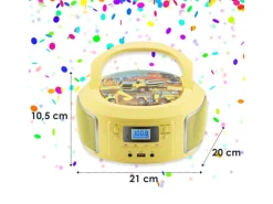 Best CYBERLUX CL-950 Kinder CD-Player Tragbar CD/MP3/USB Radio Gelb