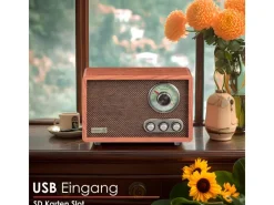 Hot CYBERLUX CL-3080 Retro-Radio mit Bluetooth USB SD AM/FM Radio