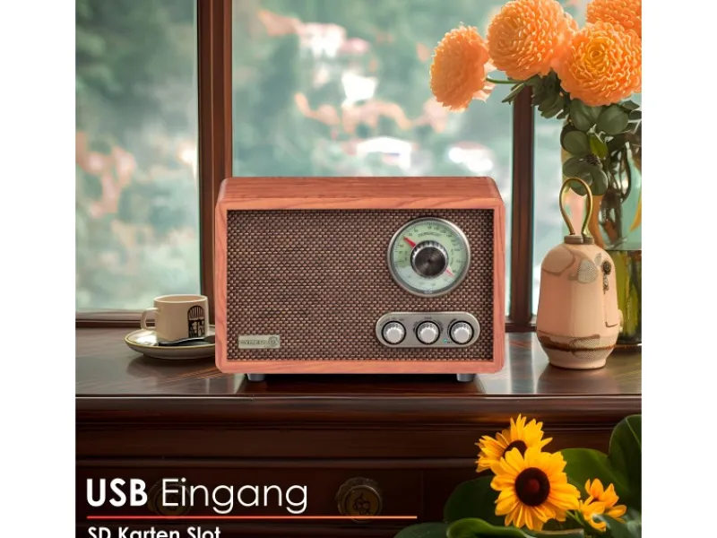 Hot CYBERLUX CL-3080 Retro-Radio mit Bluetooth USB SD AM/FM Radio