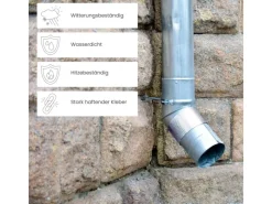DAPRONA Butylband 4x 10m x 75mm Alu Reperaturband Dichtband< Ersatzteile Küchenarmatur