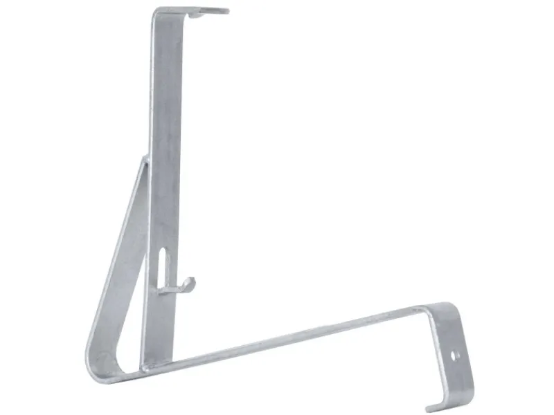 Best DAPRONA Schneefangstützen für Gewellte Dachziegel 32,5cm Stahl Silber