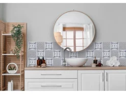 d-c-fix Wandfliesen Wall Tiles Cubia 6er-Set 15 cm x 15 cm Blue< Küchenrückwände