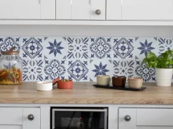 d-c-fix Wandfliesen Wall Tiles Alia 6er-Set 15 cm x 15 cm Blue< Küchenrückwände