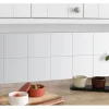 d-c-fix Küchenrückwände<Wandfliesen Wall Tiles 6er-Set 15 cm x 15 cm Weiß