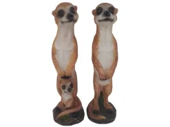 Dekofigur Erdmännchen 2-fach Sortiert 21 cm< Töpfe