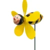 Deko-Gartenstecker Hummel mit Windrad 48 cm< Töpfe