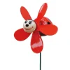Clearance Deko-Gartenstecker Marienkäfer mit Windrad 49 cm