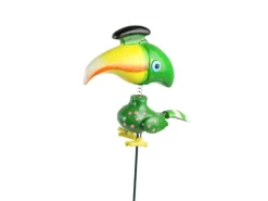 New Deko-Gartenstecker Nashornvogel 52 cm x 6 cm x 15 cm