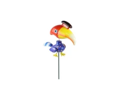 New Deko-Gartenstecker Nashornvogel 52 cm x 6 cm x 15 cm
