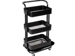Clearance deluxe4home Rollwagen mit 3 Ablagen