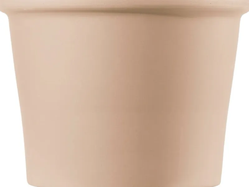 Deroma Töpfe<Pflanztopf Cilindro Bordato Ø 18 cm x 13 cm White Garden