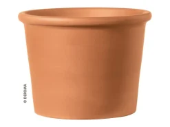 Clearance Deroma Pflanztopf Zylinder Bordato 33 cm Rot Cotto