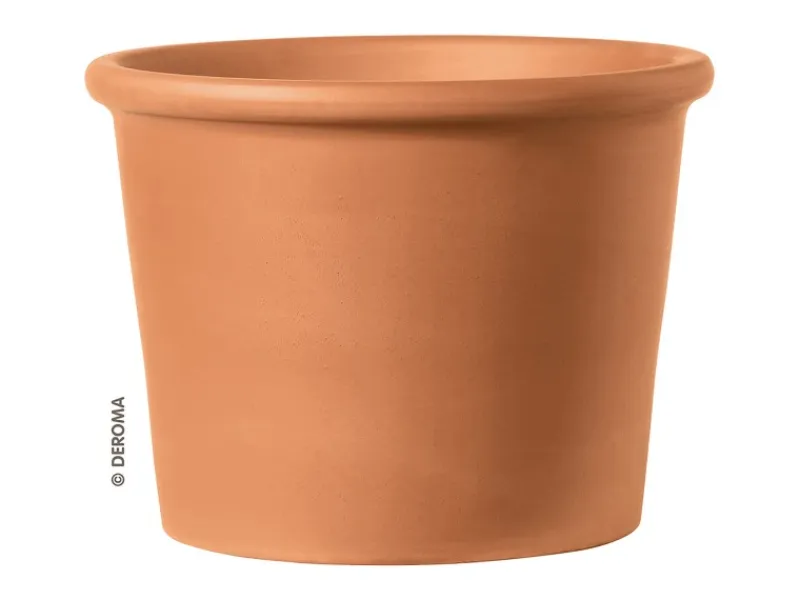 Deroma Pflanztopf Zylinder Bordato 38 cm Rot< Töpfe