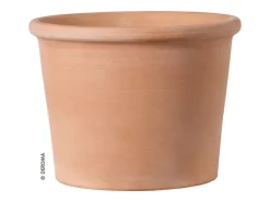 Outlet Deroma Pflanztopf Zylinder Bordato 23 cm Weiß White