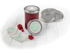 Hot Dr. Oetker Marmeladendeckel-Set Silber