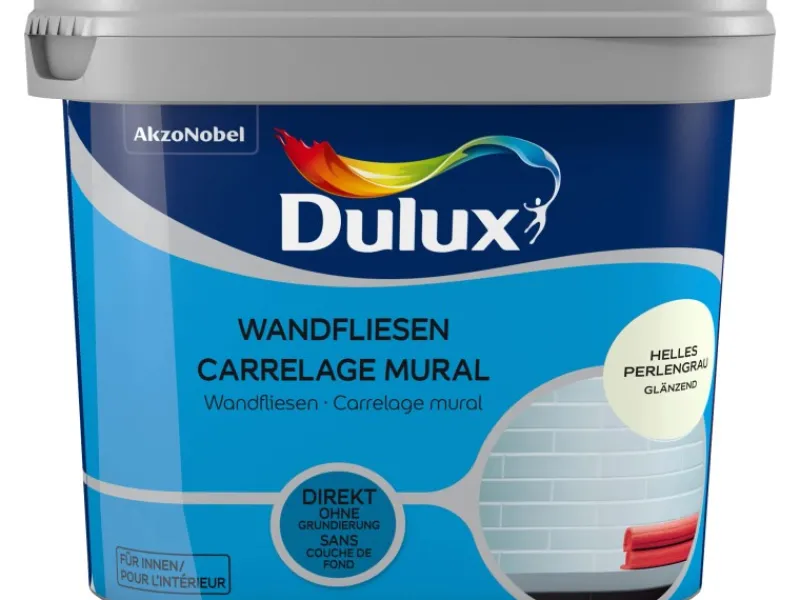 Best Dulux Fresh Up Wandfliesenlack Glänzend Helles Perl 750 ml Grau