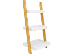DuneDesign Küchenregale<Badezimmer Leiterregal 45 x 90 cm aus Bambus