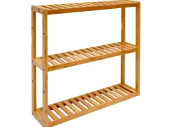 DuneDesign Bambus Regal für das Badezimmer 60 x 54 x 15 cm< Küchenregale