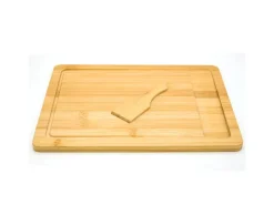 DuneDesign Schneidebretter|Küchenhelfer<2er Set Schneidebrett 30 x 22 cm mit Auffangschale
