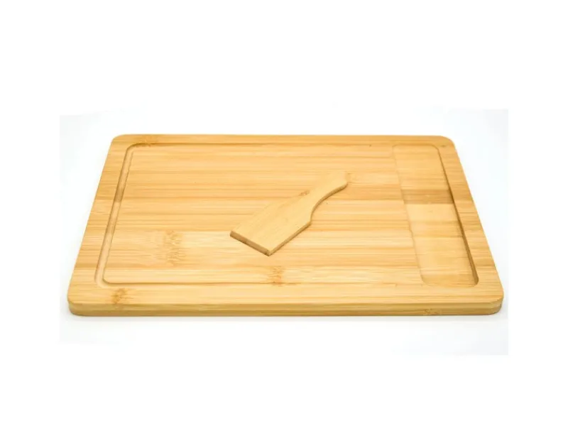 DuneDesign Schneidebretter|Küchenhelfer<2er Set Schneidebrett 30 x 22 cm mit Auffangschale