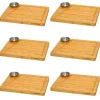 DuneDesign Raclette Teller Set mit Dipschale für 6 Personen 30 x 25 cm< Küchenhelfer