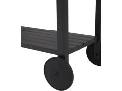 ebuy24 Laust Sevierwagen Schwarz und Schwarz< Servierwagen