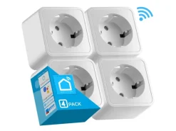 echos Haushaltsgeräte<Eco-4060 Smarte WLAN-Steckdose 4er Pack 16A Ausgangsleistung