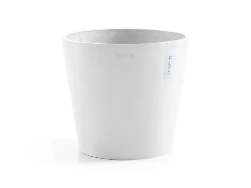 Discount Ecopots Pflanztopf Amsterdam Weiss Ø 30 cm / Höhe 26,3 cm