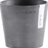 Ecopot Töpfe<s Pflanztopf Amsterdam Ø 13 cm x 11 cm Grau