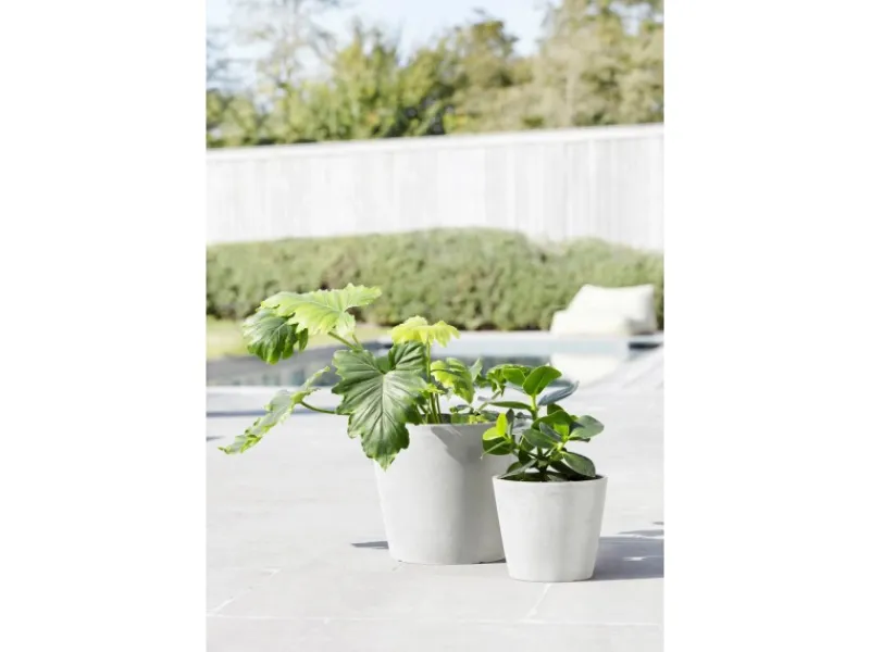 Hot Ecopots Pflanztopf Amsterdam 20 cm x 17,5 cm Weiß