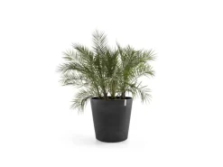 Outlet Ecopots Pflanztopf Amsterdam Rollen Ø 100 cm / Höhe 87,5 cm Dunkelgrau
