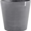 Ecopots Pflanztopf Amsterdam mit Rollen Ø 60 cm Grau< Töpfe