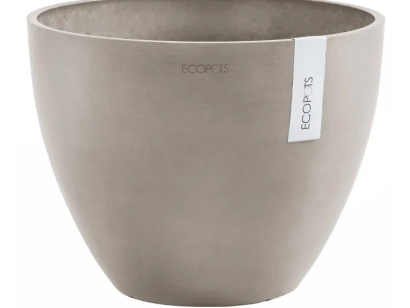 Discount Ecopot s Pflanztopf Antwerp 40 cm Braungrau