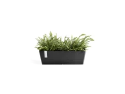New Ecopots Pflanztopf Bruges 55 cm x 17 cm Dunkelgrau