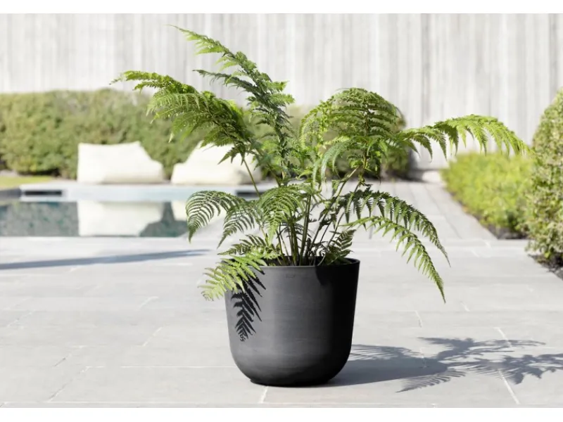 Online Ecopots Pflanztopf Oslo 35 cm x 30,5 cm Dunkelgrau