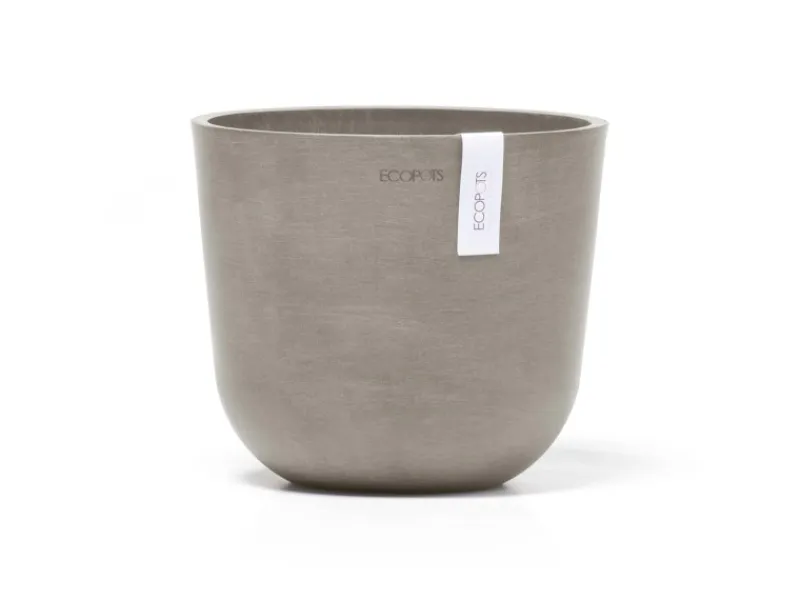 Ecopots Töpfe<Pflanztopf Oslo Mini Braungrau 19 cm x 16,5 cm