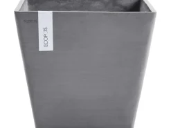 Ecopots Pflanztopf Rotterdam Grau (HxBxT) 35 x 40 x 40 cm< Töpfe